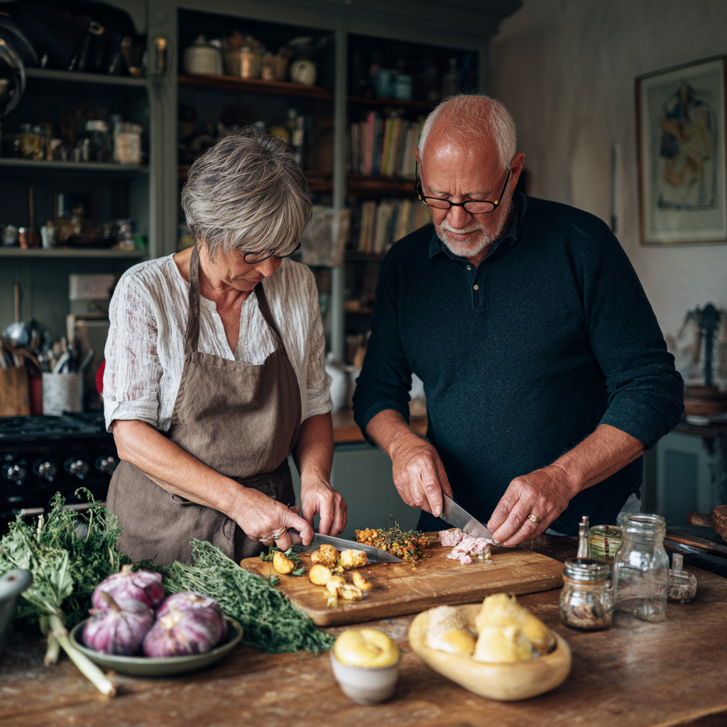 Пара 52 та 54 років відслідковує результати харчування